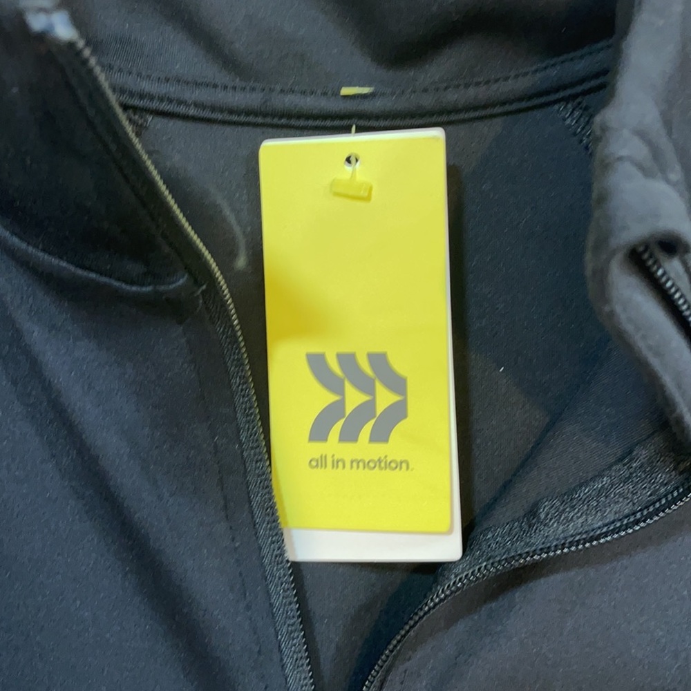 Women's Zip-Front Jacket - All in Motion™ Black  and Blue, New and Never Worn 9 - Picture 9 of 10